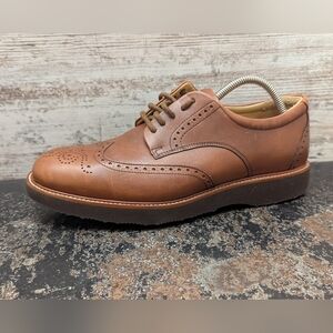 Samuel Hubbard Tipping Point Wingtip Oxford Shoes Sz 9 W Wide Brown M2130-065